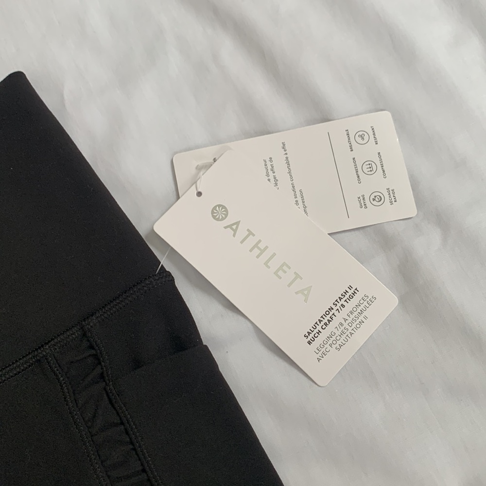 Athleta, size 2x, black 7/8 leggings! Brand new, with original tags. - Picture 2 of 8